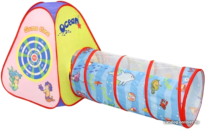 

Игровая палатка Наша Игрушка Морской дартс с туннелем 889-176B