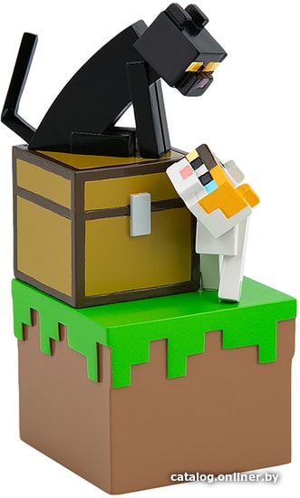 

Экшен-фигурка Minecraft Series 3 Adventure Figures: Cats with Chest 08451