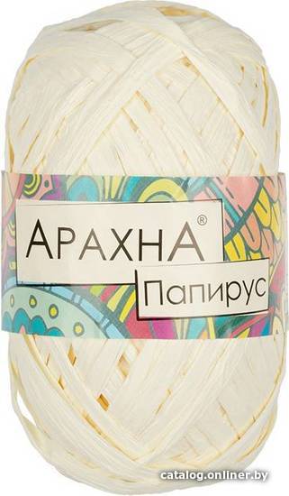 

Набор пряжи для вязания Arachna Papyrus 40 г 50 м №01 (3 мотка, молочный)