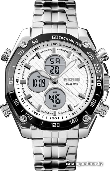 

Наручные часы Skmei 1302 (серебристый/белый)