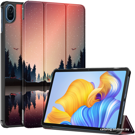 

Чехол для планшета JFK Smart Case для Honor Pad 8 (закат на озере)