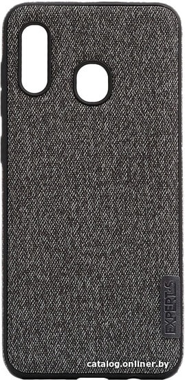 

Чехол для телефона EXPERTS Textile Tpu для Samsung Galaxy A20/A30 (серый)