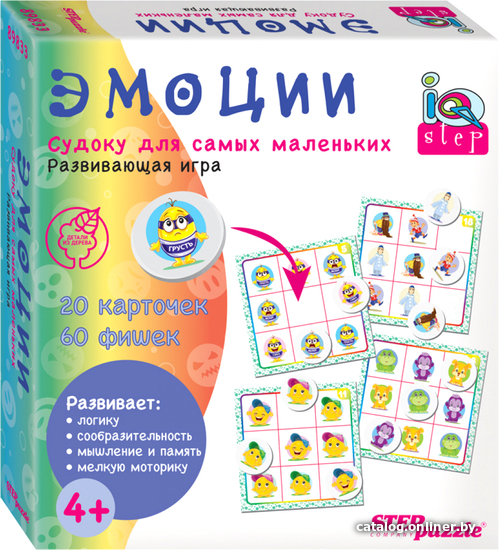 

Развивающая игра Step Puzzle Эмоции. Судоку для самых маленьких 89833