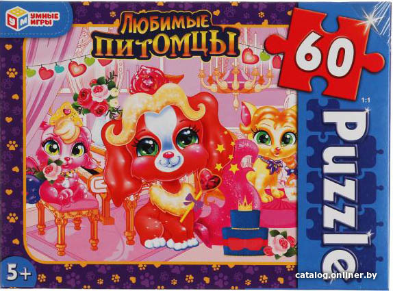 

Пазл Умные игры Любимые питомцы 4680107915801 (60 эл)
