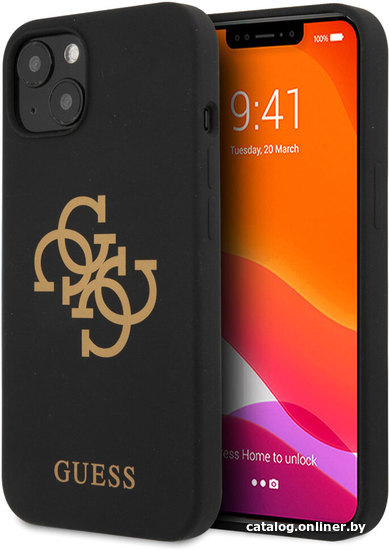 

Чехол для телефона CG Mobile Guess для iPhone 13 mini GUHCP13SLS4GGBK