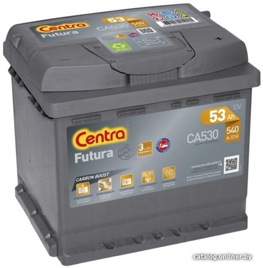 

Автомобильный аккумулятор Centra Futura CA530 (53 А/ч)