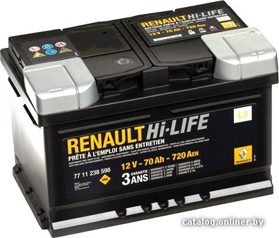 

Автомобильный аккумулятор Renault Hi-LIFE (70 А·ч)