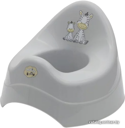 

Детский горшок Maltex Зебра 6555 (серый)