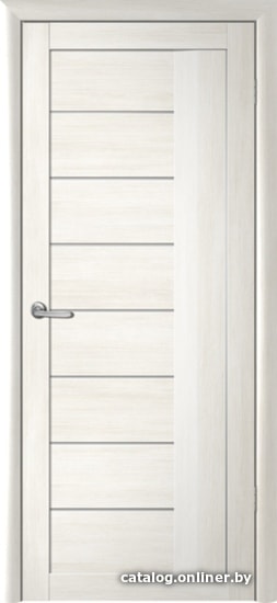 

Межкомнатная дверь Albero Марсель 60x200 (белый кипарис, стекло мателюкс)