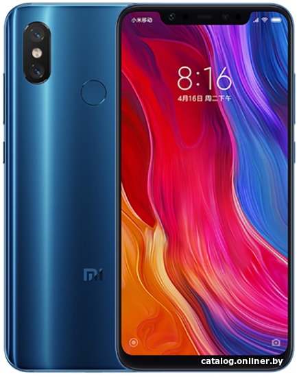 

Смартфон Xiaomi Mi 8 6GB/256GB китайская версия (синий)