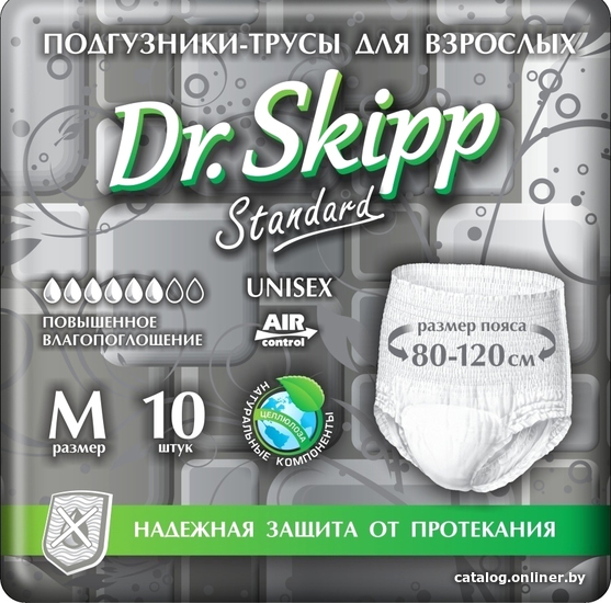 

Трусы-подгузники для взрослых Dr.Skipp Standard M (10 шт)