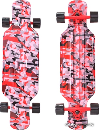 

Лонгборд Y-Scoo Longboard Shark TIR 31 (красный камуфляж/черный)
