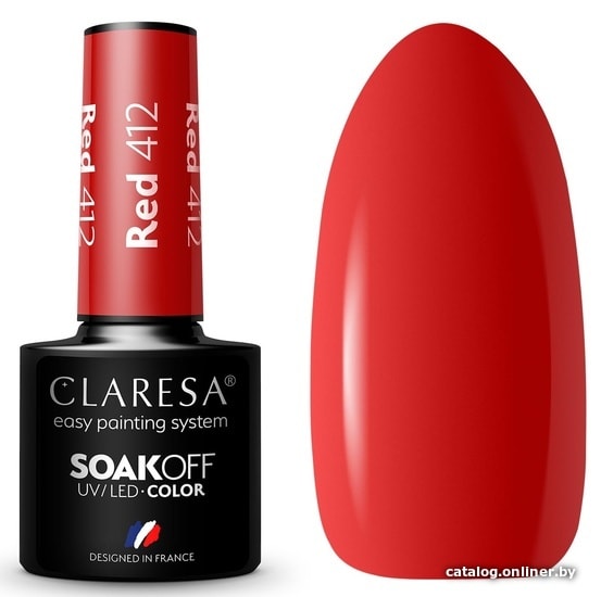 

Гель-лак Claresa Hybrid Red 412 5 мл
