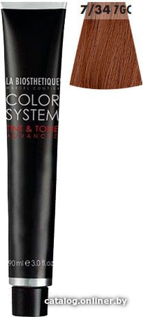 

Крем-краска для волос La Biosthetique Color System Tint & Tone 7/34 блондин золотисто-медный