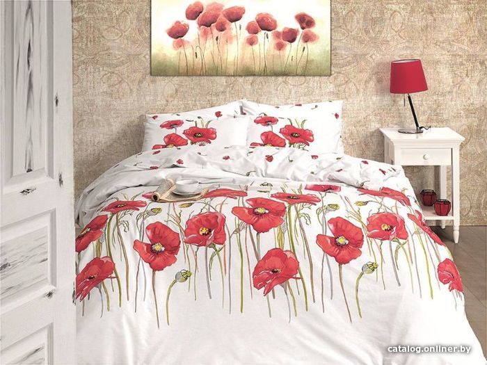 

Постельное белье Karven N023 Bozca Red (евро)