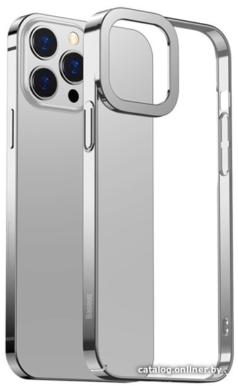 

Чехол для телефона Baseus Glitter для iPhone 13 (серебристый)