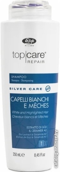 

Шампунь Lisap Шампунь для волос Top Care Repair Silver Care Shampoo 250 мл