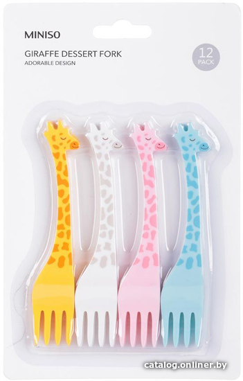 

Набор десертных вилок Miniso Жираф 3436