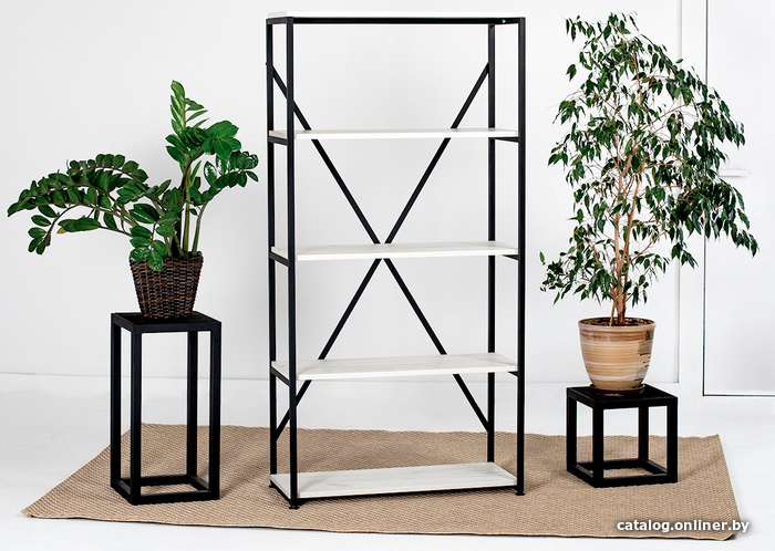 

Стеллаж Millwood Neo Loft CH-1 (беленый шпон/черный)
