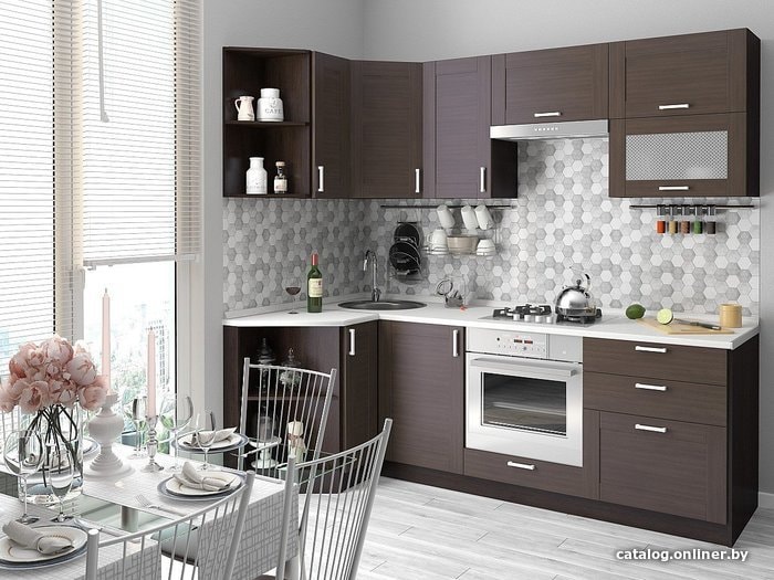 

Готовая кухня Vivat Mebel Лофт-03 (wenge veralinga)