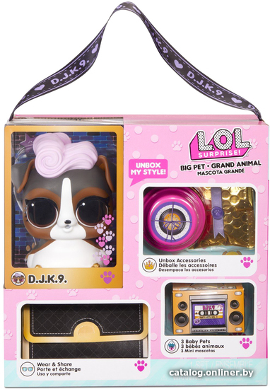 

Кукла-сюрприз L.O.L. Surprise! BIG Pet D.J.K.9. 577706EUC