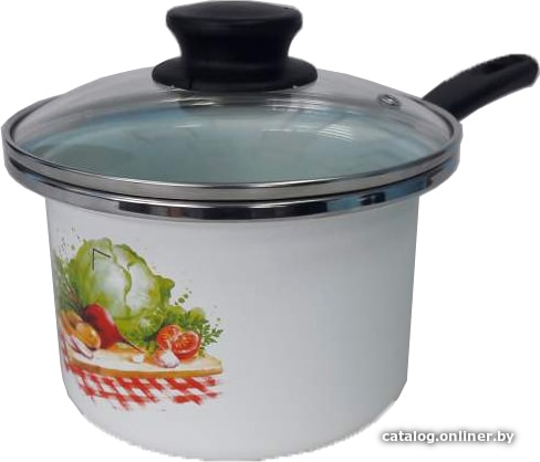 

Кастрюля с длинной ручкой Omelia 1-2215412 (овощи, белый)