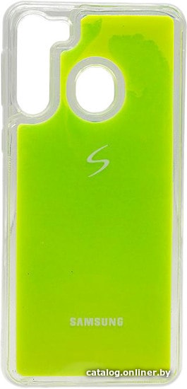 

Чехол для телефона EXPERTS Neon Sand Tpu для Samsung Galaxy A21 с LOGO (зеленый)
