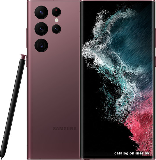 

Смартфон Samsung Galaxy S22 Ultra 5G SM-S908B/DS 12GB/128GB Восстановленный by Breezy, грейд B (бургунди)