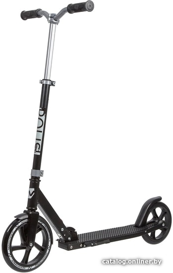 

Двухколесный подростковый самокат Novatrack Polis 230 Pro Rubber 230.POLIS.SL20 (черный/серый)
