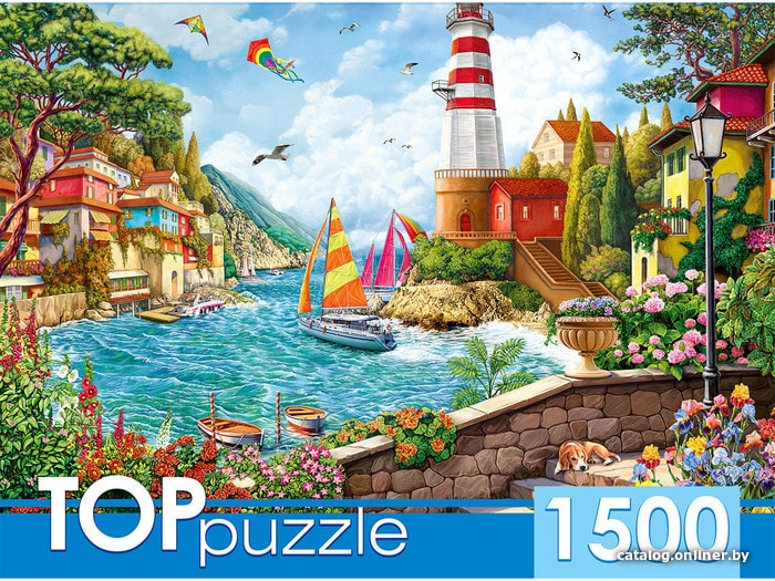 

Пазл Top Puzzle Компания щенков в саду