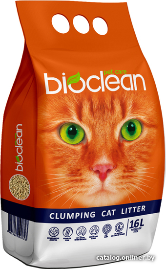 

Наполнитель для туалета BioClean Комкующийся 16 л