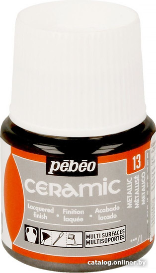 

Краска для стекла и керамики PEBEO Ceramic 025-013 (45 мл, металлик)