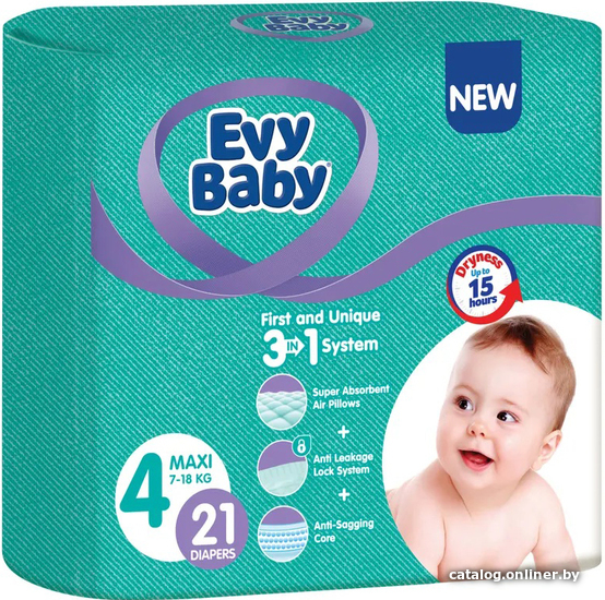 

Подгузники Evy Baby Maxi 4 (21 шт)