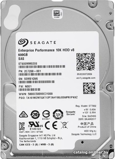 

Жесткий диск Seagate Enterprise Performance 10K v8 600GB ST600MM0208
