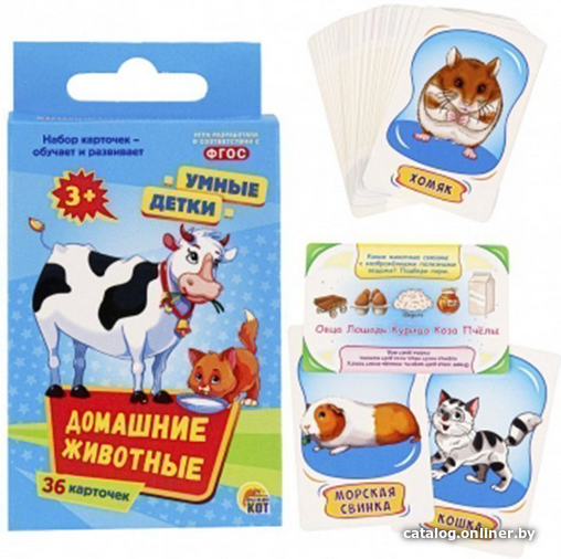 

Настольная игра Рыжий кот Умные детки. Домашние животные ИН-3025