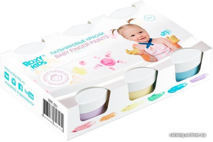 

Пальчиковые краски Roxy Kids RPF-001 (6 цв.)