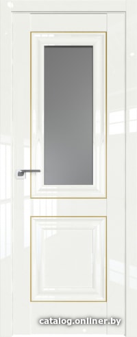 

Межкомнатная дверь ProfilDoors 28L 80x200 (дарквайт люкс золото, стекло графит)