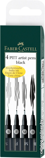 

Набор капиллярных ручек Faber Castell PITT Artist Pen 167100 (4 шт)