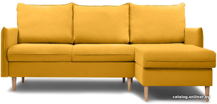 

Угловой диван Divan Слипсон Happy Yellow 118529 (велюр, желтый)