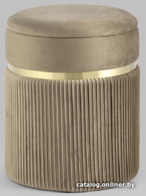 

Пуфик Stool Group Миранда с ящиком 19B352VA-8167-7 (велюр бежевый)