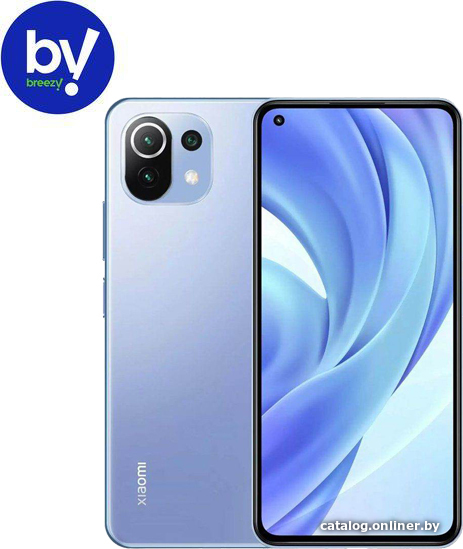 

Смартфон Xiaomi Mi 11 Lite 6GB/128GB международная версия с NFC Воcстановленный by Breezy, грейд A (голубой)
