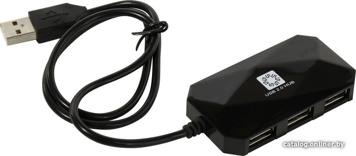 

USB-хаб 5bites HB24-207BK