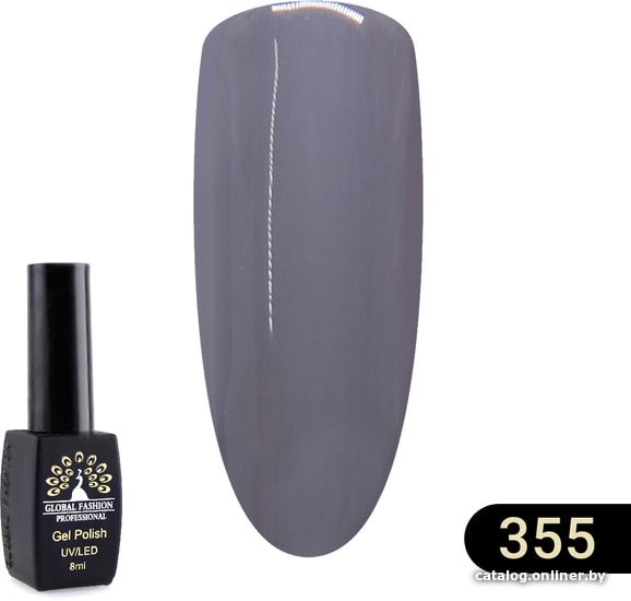 

Гель-лак Global Fashion Black Elite (тон 355) 8 мл