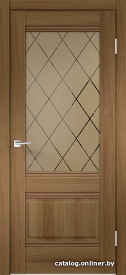 

Межкомнатная дверь Velldoris Alto 2V 70x200 (орех золотой, ромб бронза)