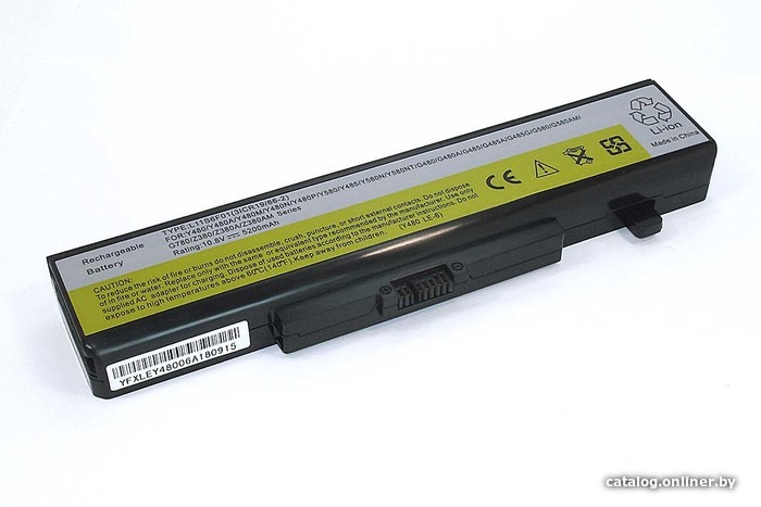 

Аккумуляторы для ноутбуков RageX Lenovo Ideapad Y480, V480 (L11S6F01) 5200мАч, черный