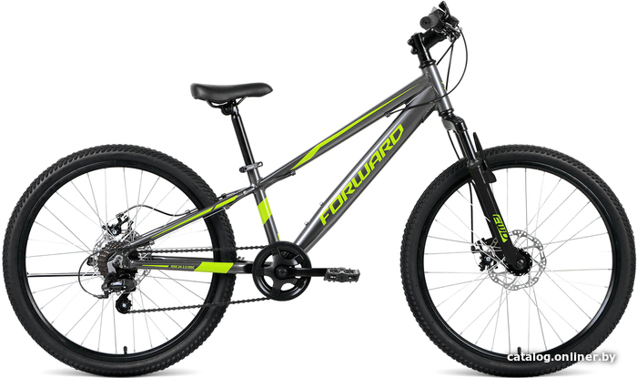 

Велосипед Forward Rise 24 2.0 D 2022 (серый/зеленый)