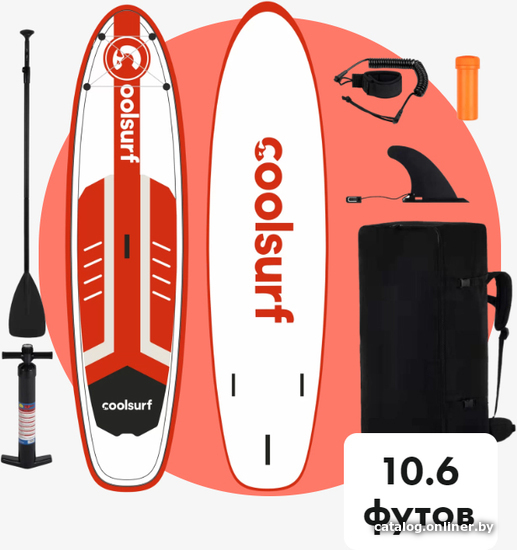 

Сапборд Coolsurf Coolsurf 10.6ft (красный)