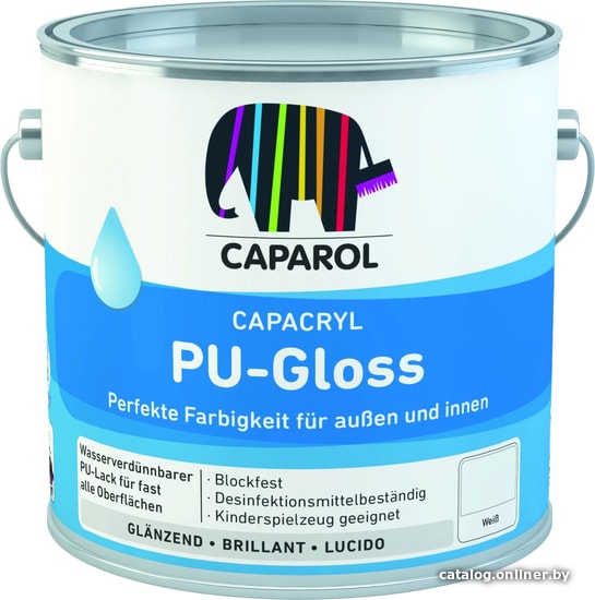 

Эмаль Caparol Capacryl PU-Satin 2.4 л (белый)