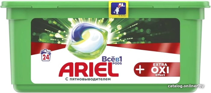 

Капсулы для стирки Ariel Все в 1 Pods Extra OXI Effect (24 шт)