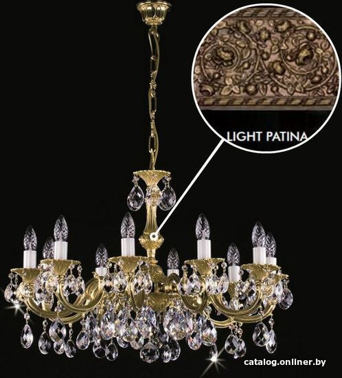 

Подвесная люстра ArtGlass Alice X. Light Patina